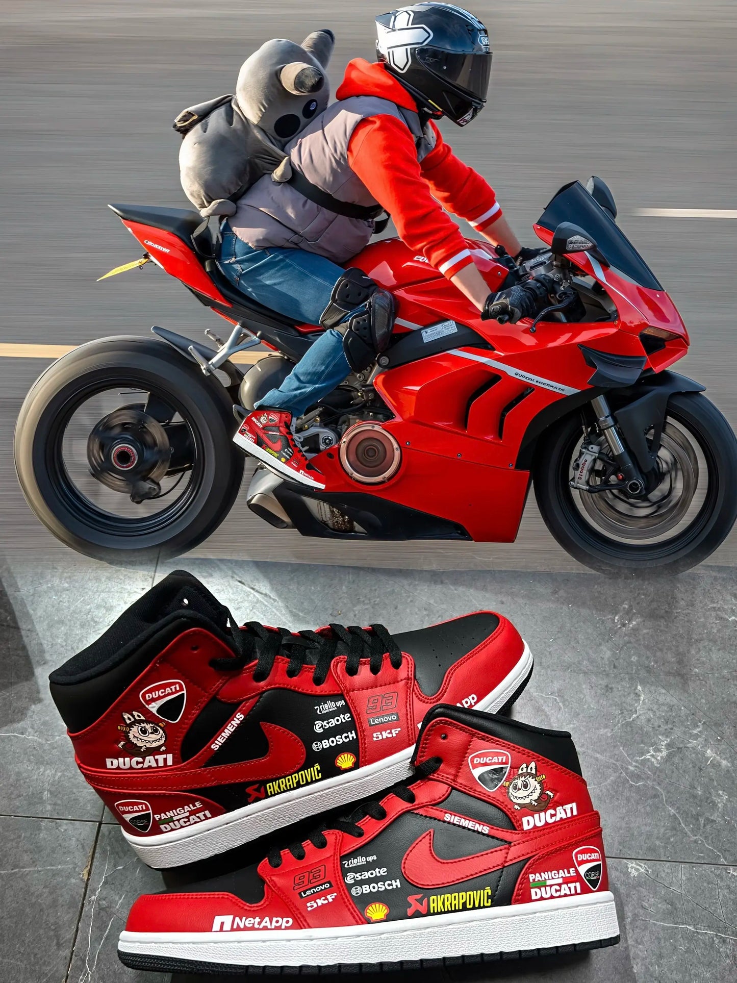 RiderSneaks – Custom Moto High‑Top Sneakers