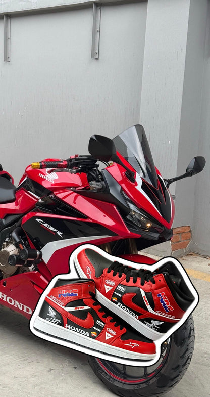 RiderSneaks – Custom Moto High‑Top Sneakers