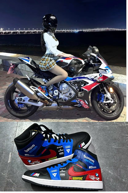RiderSneaks – Custom Moto High‑Top Sneakers