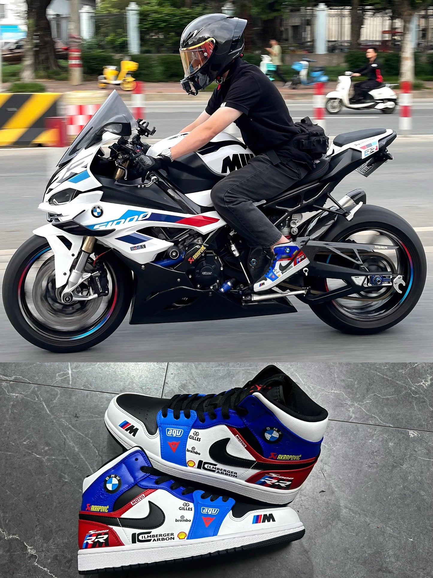 RiderSneaks – Custom Moto High‑Top Sneakers