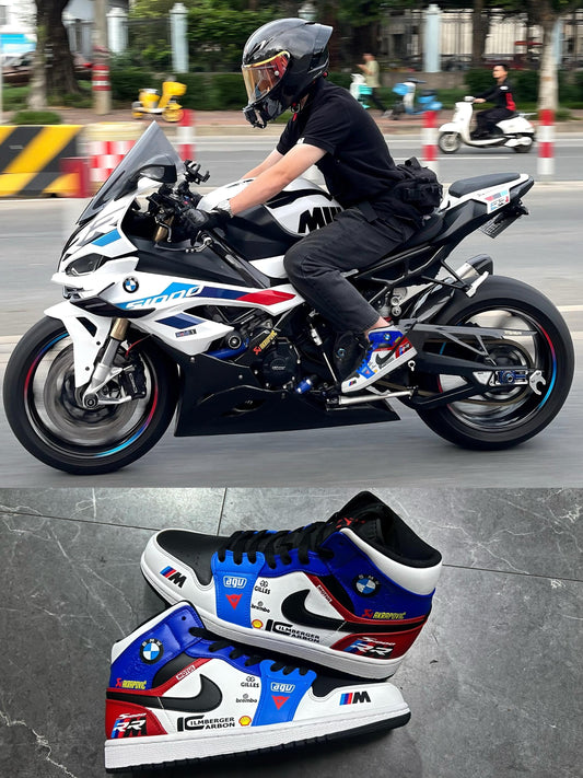 RiderSneaks – Custom Moto High‑Top Sneakers