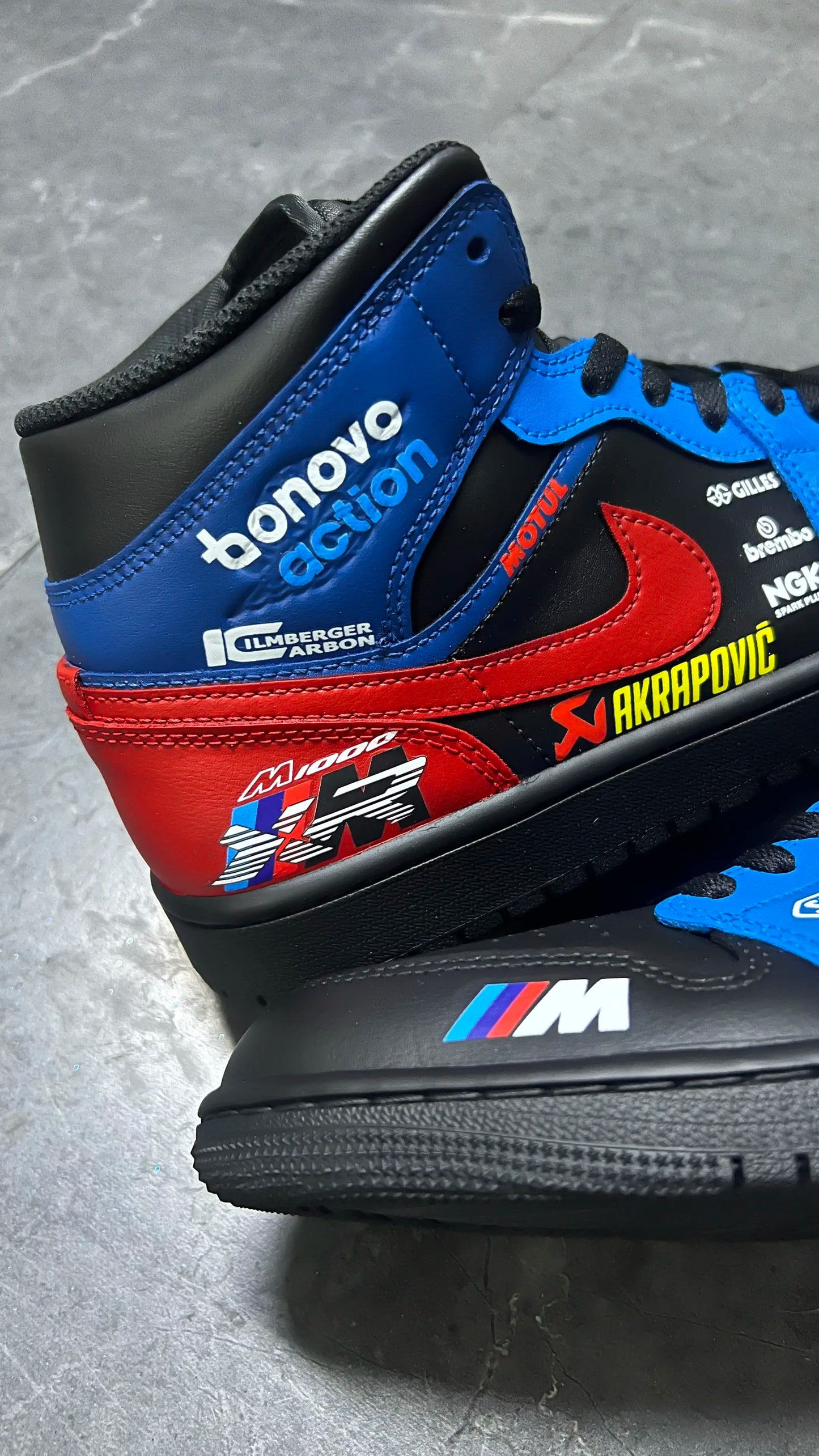 RiderSneaks – Custom Moto High‑Top Sneakers