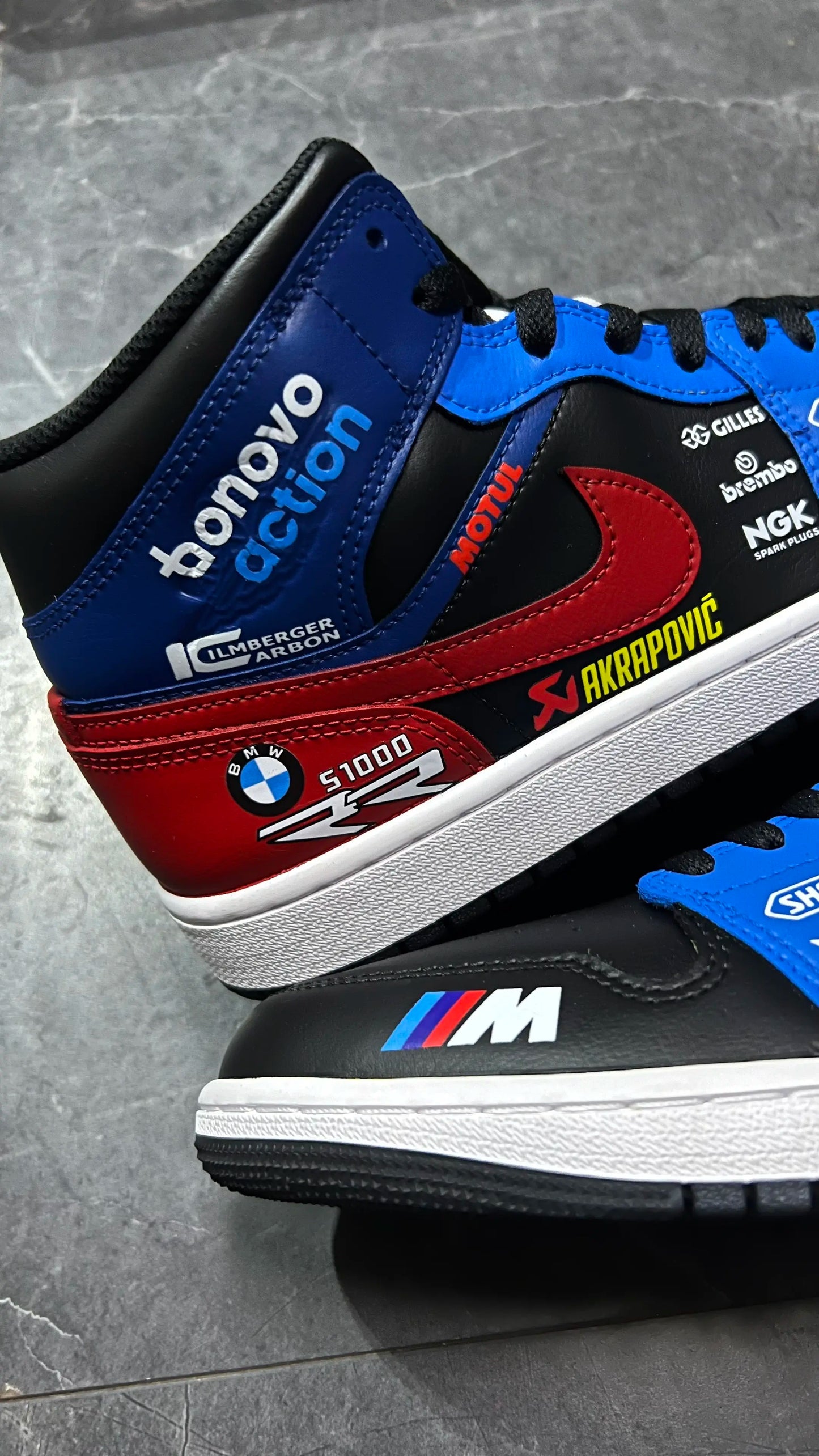 RiderSneaks – Custom Moto High‑Top Sneakers