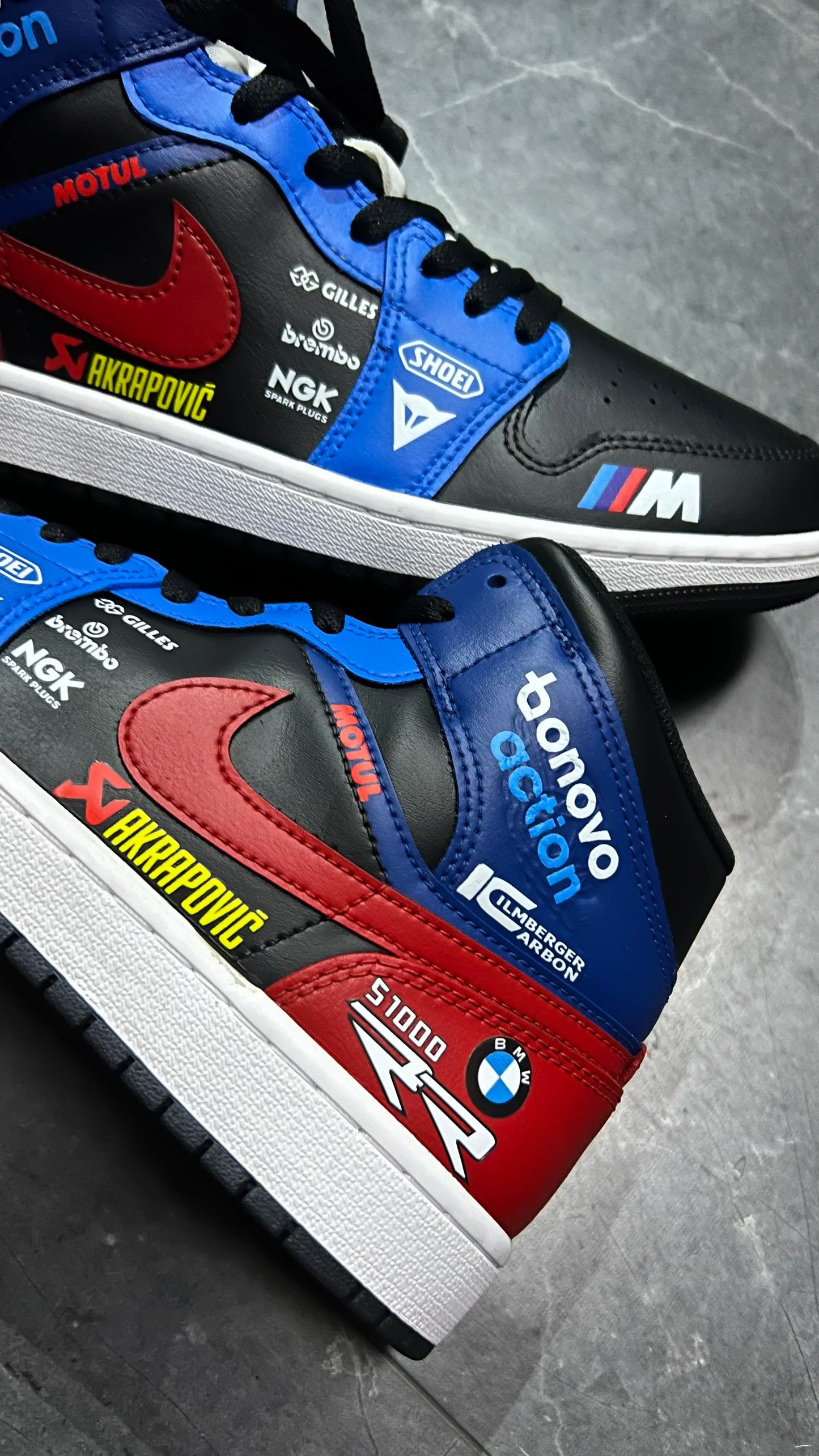 RiderSneaks – Custom Moto High‑Top Sneakers